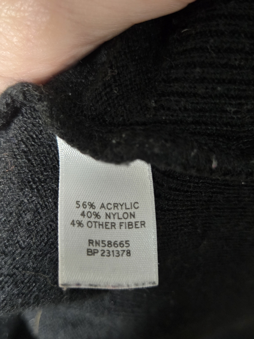 Rubbish Black V-Neck Lightweight Knit Sweater - Picture 3 of 4
